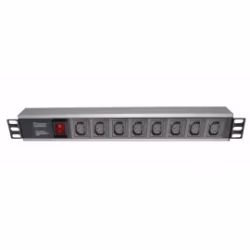 19" Aluminium 8 Way C13 PDU