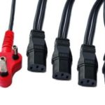 Dedicated Power Cord 3PIN to 4 IEC